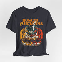 Load image into Gallery viewer, Homes &amp; Humans Dragon T‑Shirt Retro Fantasy Dice &amp; Dragons Tee