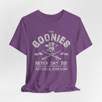 Load image into Gallery viewer, Never Say Die 1985 Skull &amp; Crossed Swords T-Shirt