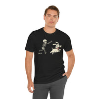 Load image into Gallery viewer, Skeleton Chasing Dog Tee
