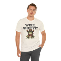 Load image into Gallery viewer, Well. Sheeyit Cowboy Frog Tee