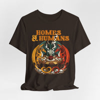 Load image into Gallery viewer, Homes &amp; Humans Dragon T‑Shirt Retro Fantasy Dice &amp; Dragons Tee