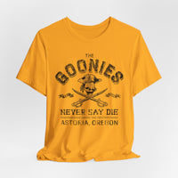 Load image into Gallery viewer, Never Say Die 1985 Skull &amp; Crossed Swords T-Shirt