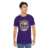 Load image into Gallery viewer, Santa's Sleigh World Tour Tee Vintage Christmas T‑Shirt