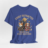 Load image into Gallery viewer, Easily Distracted by Dogs &amp; Side Quests Tee