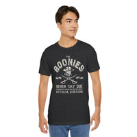 Load image into Gallery viewer, Never Say Die 1985 Skull &amp; Crossed Swords T-Shirt