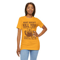 Load image into Gallery viewer, What Doesn't Kill You Except Bears Funny Wilderness T-Shirt