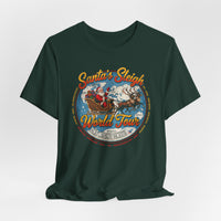 Load image into Gallery viewer, Santa's Sleigh World Tour Tee Vintage Christmas T‑Shirt