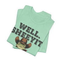 Load image into Gallery viewer, Well. Sheeyit Cowboy Frog Tee