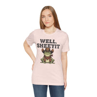 Load image into Gallery viewer, Well. Sheeyit Cowboy Frog Tee