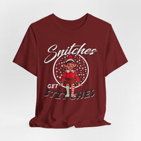 Load image into Gallery viewer, Snitches Get Stitches Christmas Tee