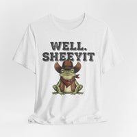 Load image into Gallery viewer, Well. Sheeyit Cowboy Frog Tee