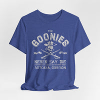 Load image into Gallery viewer, Never Say Die 1985 Skull &amp; Crossed Swords T-Shirt