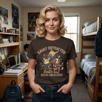 Load image into Gallery viewer, Easily Distracted by Dogs &amp; Side Quests Tee