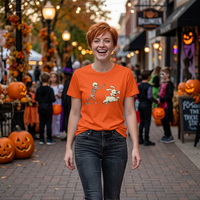 Load image into Gallery viewer, Skeleton Chasing Dog Tee