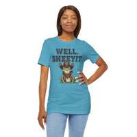 Load image into Gallery viewer, Well. Sheeyit Cowboy Frog Tee