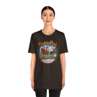 Load image into Gallery viewer, Santa's Sleigh World Tour Tee Vintage Christmas T‑Shirt