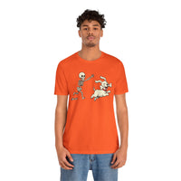 Load image into Gallery viewer, Skeleton Chasing Dog Tee