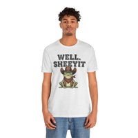 Load image into Gallery viewer, Well. Sheeyit Cowboy Frog Tee