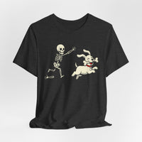 Load image into Gallery viewer, Skeleton Chasing Dog Tee