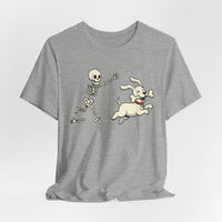 Load image into Gallery viewer, Skeleton Chasing Dog Tee