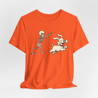 Load image into Gallery viewer, Skeleton Chasing Dog Tee