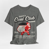 Load image into Gallery viewer, Santa's Coal Club Member T-Shirt