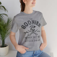 Load image into Gallery viewer, Never Say Die 1985 Skull &amp; Crossed Swords T-Shirt