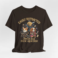 Load image into Gallery viewer, Easily Distracted by Dogs &amp; Side Quests Tee
