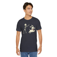 Load image into Gallery viewer, Skeleton Chasing Dog Tee