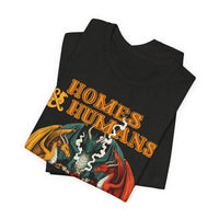 Load image into Gallery viewer, Homes &amp; Humans Dragon T‑Shirt Retro Fantasy Dice &amp; Dragons Tee