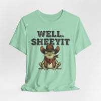 Load image into Gallery viewer, Well. Sheeyit Cowboy Frog Tee