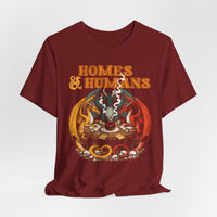 Load image into Gallery viewer, Homes &amp; Humans Dragon T‑Shirt Retro Fantasy Dice &amp; Dragons Tee