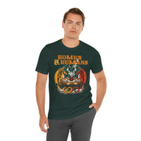 Load image into Gallery viewer, Homes &amp; Humans Dragon T‑Shirt Retro Fantasy Dice &amp; Dragons Tee