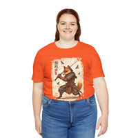 Load image into Gallery viewer, Samurai Fox T‑Shirt Vintage Japanese Ukiyo-e Style Fox Warrior Tee