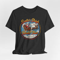 Load image into Gallery viewer, Santa's Sleigh World Tour Tee Vintage Christmas T‑Shirt