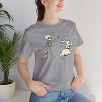 Load image into Gallery viewer, Skeleton Chasing Dog Tee