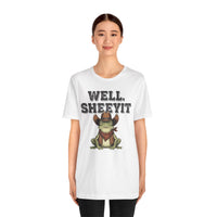 Load image into Gallery viewer, Well. Sheeyit Cowboy Frog Tee