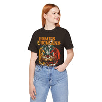 Load image into Gallery viewer, Homes &amp; Humans Dragon T‑Shirt Retro Fantasy Dice &amp; Dragons Tee