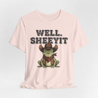 Load image into Gallery viewer, Well. Sheeyit Cowboy Frog Tee