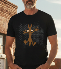 Load image into Gallery viewer, Cartoon Coyote Graffiti Brick Tee