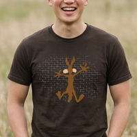 Load image into Gallery viewer, Cartoon Coyote Graffiti Brick Tee