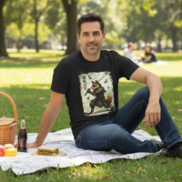 Load image into Gallery viewer, Samurai Fox T‑Shirt Vintage Japanese Ukiyo-e Style Fox Warrior Tee